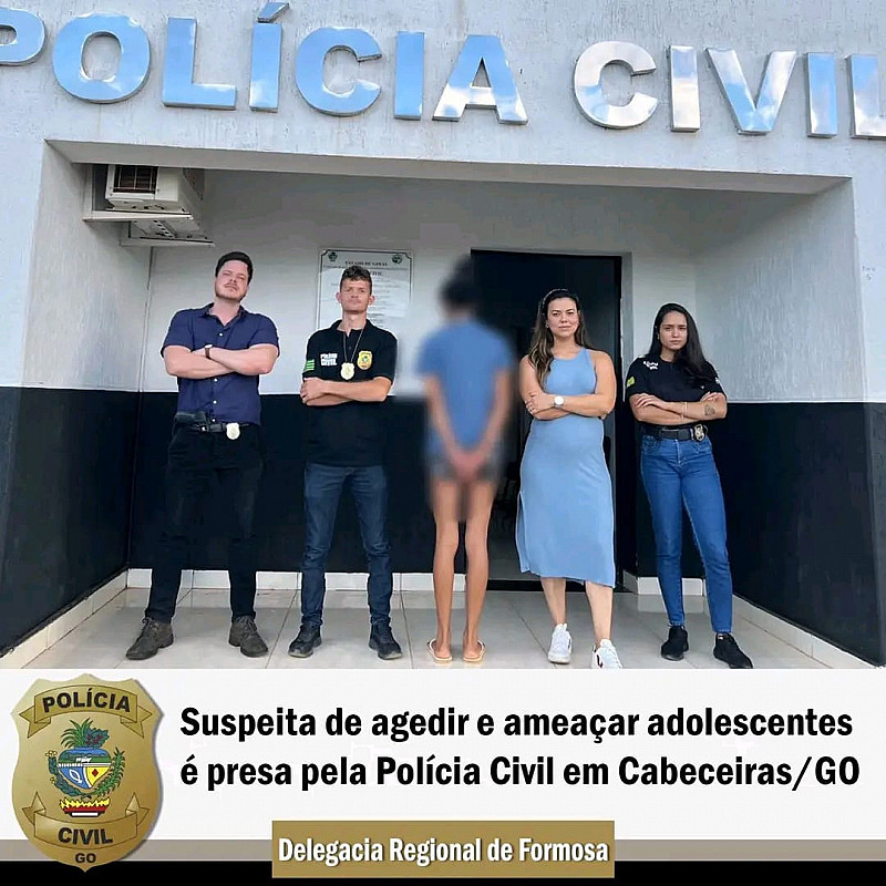 Mulher suspeita de agredir e ameaçar adolescentes é presa em Cabeceiras