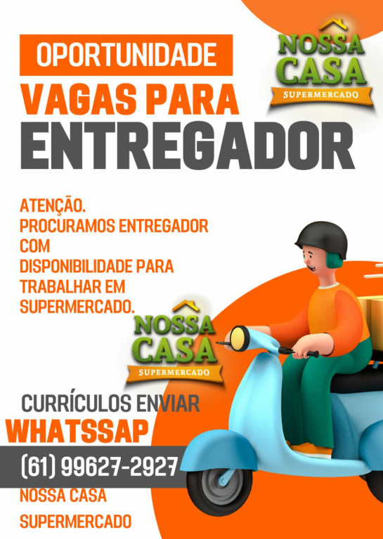 Enviar currículo para (61) 99627-2927