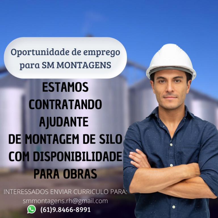 Enviar currículo para smmontagens.rh@gmail.com