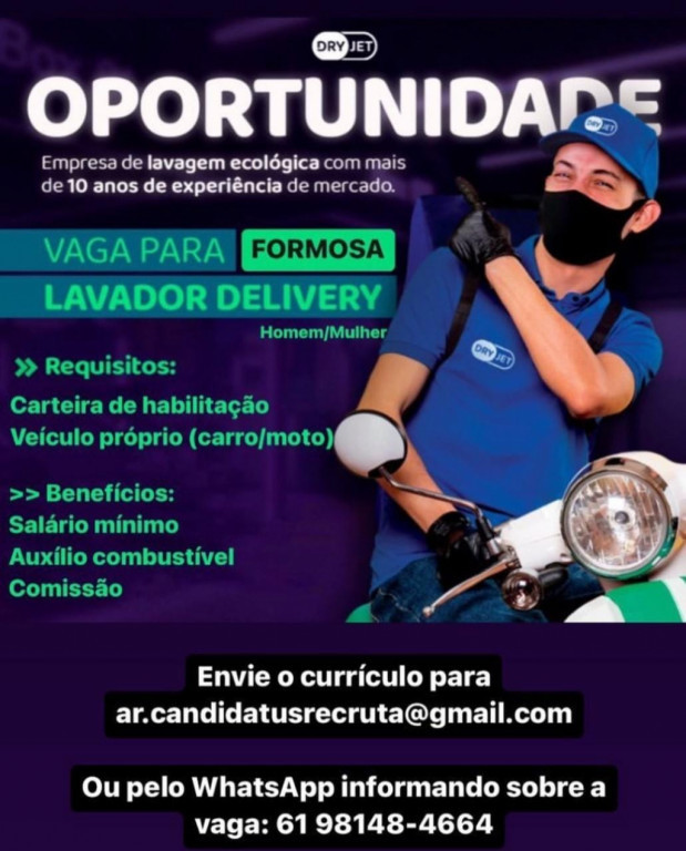 Enviar currículo para ar.candidatusrecruta@gmail.com