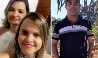 Suzana Matos Vileforte, Jessica Vileforte de Paiva e Denismar Ricardo mortos em zona rural de Leopoldo de Bulhões — Foto: Reprodução/Redes sociais