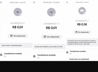 Ameaças de ex recebidas por jovem via PIX — Foto: Divulgação/Polícia Civil