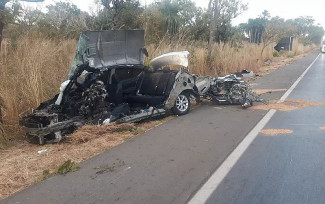 Acidente deixa mortos na BR-020, em Alvorada do Norte — Foto Reprodução: TV Anhnaguera