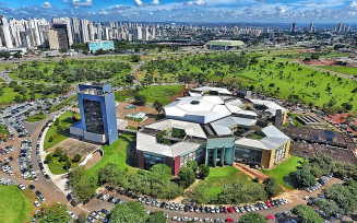 Vista do alto do Paço Municipal de Goiânia, Goiás — Foto: Divulgação/Prefeitura de Goiânia