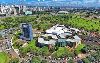 Vista do alto do Paço Municipal de Goiânia, Goiás — Foto: Divulgação/Prefeitura de Goiânia