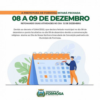 Foto: Reprodução/Prefeitura de Formosa