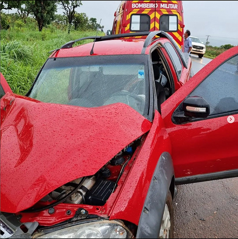 Condutor Colide Carro Em Viatura Da PRF No KM 08 Na BR 020 Zona Rural