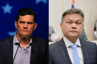 Sergio Moro ao lado de promotor Lincohn Gakiya. Rafaela Felicciano/Metropoles e Alesp