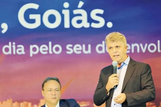 CEO da Equatorial, Augusto Miranda, e o presidente em Goiás, Lener Jayme: resultado ruim foi "herdado" (Wildes Barbosa)