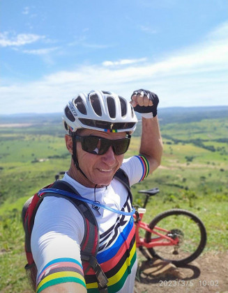 Gilvan Francisco de Jesus, de 62 anos, de Formosa-GO, estava inscrito na categoria Sub-65 na modalidade XCO. Foto: Reprodução/Redes Sociais