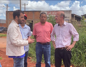 Vice-presidente da APAFF, Kelver Macedo, Vereador Welio de Iraci Chegou e Deputado Federal Rubens Otoni