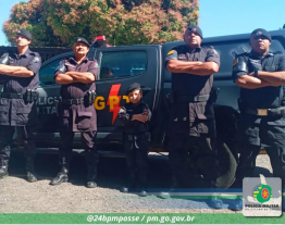 Policiais do GPT surpreendem criança de 5 anos com aniversário em Posse-GO