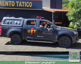 Policiais do GPT surpreendem criança de 5 anos com aniversário em Posse-GO