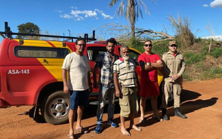 Idoso resgatado em Quirinópolis (Foto: BMGO - Divulgação)