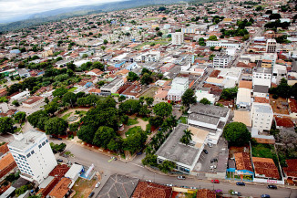 Vista aérea do Centro de Formosa. Foto: Reprodução Google