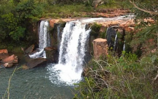 Cachoira do Arrojado, em Cristalina, Goiás — Foto: Reprodução/Redes sociais