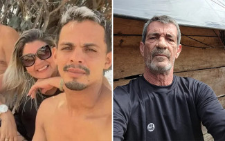 Jeferson Alves de Lima, a esposa Maria Aparecida dos Santos Sousa e o piloto Francisco Carlos Alves Damasceno, que morreram após helicóptero cair em Terra Yanomami — Foto: Reprodução/Redes Sociais