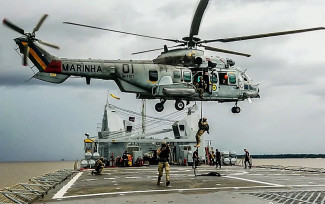 Marinha informou que helicóptero que caiu em Formosa era do modelo UH-15 Super Cougar — Foto: Divulação/Marinha