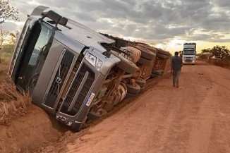 Imagem de acidente ocorrido na GO. Foto: Arquivo da 2ª PJ de Formosa