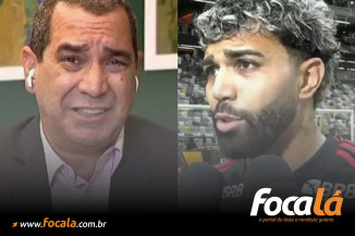 Zinho, comentarista da ESPN, e Gabigol (Fotos: Reprodução)