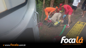 Motociclista fica ferido após perder controle e colidir com árvore no Parque Itiquira, em Formosa