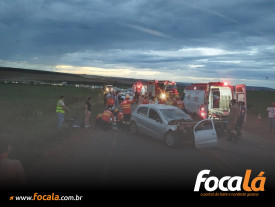 Corpo de Bombeiros atende ocorrência de acidente de trânsito na G0-430