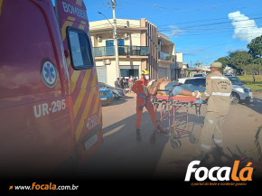 Corpo de Bombeiros atende ocorrência de acidente de trânsito envolvendo carro e moto em Formosa