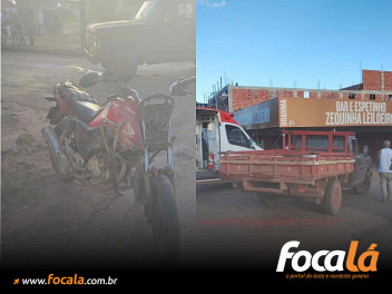 Colisão entre carro e motocicleta deixa dois feridos graves em Formosa