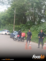 Guarda Municipal realiza bloqueio policial na Avenida Ivone Saad