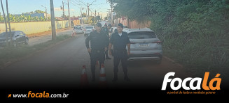 Guarda Municipal realiza bloqueio policial na Avenida Senador Coimbra Bueno