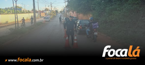 Guarda Municipal realiza bloqueio policial na Avenida Senador Coimbra Bueno