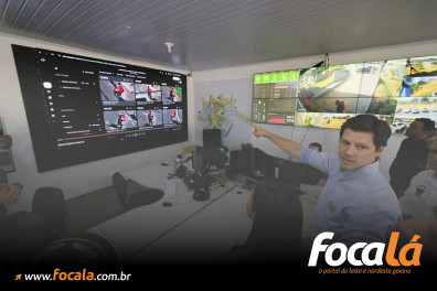 Daniel Vilela vistoria implantação do sistema IA Contra o Crime em Formosa