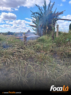 Incêndio em vegetação mobiliza Bombeiros no Parque Vila Verde, em Formosa