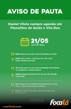 Daniel Vilela cumpre agenda em Planaltina de Goiás e Vila Boa