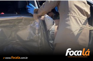 Colisão entre dois carros deixa feridos na BR-020, próximo ao trevo de Cabeceiras, em Formosa-GO