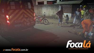 Acidente entre carro e moto deixa motociclista ferido em Formosa