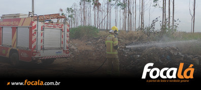 Incêndio atinge aterro sanitário na zona rural de Formosa