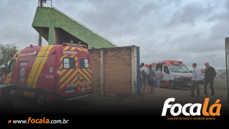 Homem sofre parada cárdio-respiratória e é socorrido pelo SAMU e Corpo de Bombeiros no Estádio Diogão, em Formosa