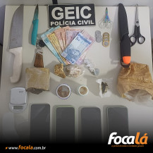 Polícia Civil prende dois suspeitos por tráfico de drogas e associação para o tráfico, em Formosa