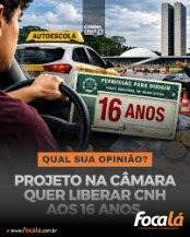Câmara discute permissão para adolescentes dirigirem aos 16 anos