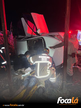 Motorista fica ferido após veículo tombar na BR-020, em Formosa GO