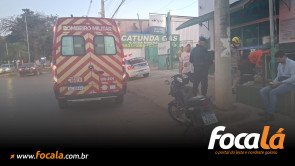 Corpo de Bombeiros atende ocorrência de acidente de trânsito envolvendo motocicleta e moto elétrica no Setor Bosque, em Formosa