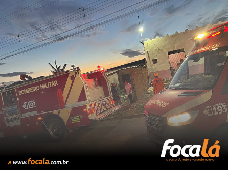 Incêndio atinge residência abandonada no Parque da Colina, em Formosa
