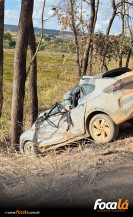 Idosa de 70 anos morre após carro sair da pista e atingir árvore na BR-020, em Formosa