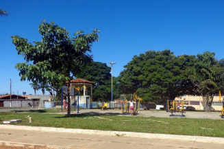 Imagem praça de Cabeceiras-GO - Foto: @viajantodobr