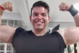 O personal trainer Murilo de Morais Segurado, 33 anos, que agrediu a namorada no Setor Eldorado, em Goiânia, foi denunciado por tentativa de homicídio. (Foto: Reprodução/ TV Anhanguera)