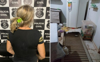 Em 'dia de fúria', mulher é presa suspeita de arrombar casa do ex e praticar injúria racial contra a atual dele — Foto: Polícia Civil/Divulgação