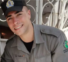 Policial está em estado grave (Foto: reprodução/Redes sociais)