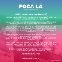 Mulher e Amor, quem inventou quem?