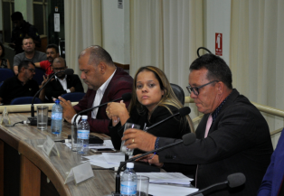 Vereadores, Wenner Patrick, Roberta Brito e Joelson Trovão. Foto: Elias Lopes - Portal Foca Lá